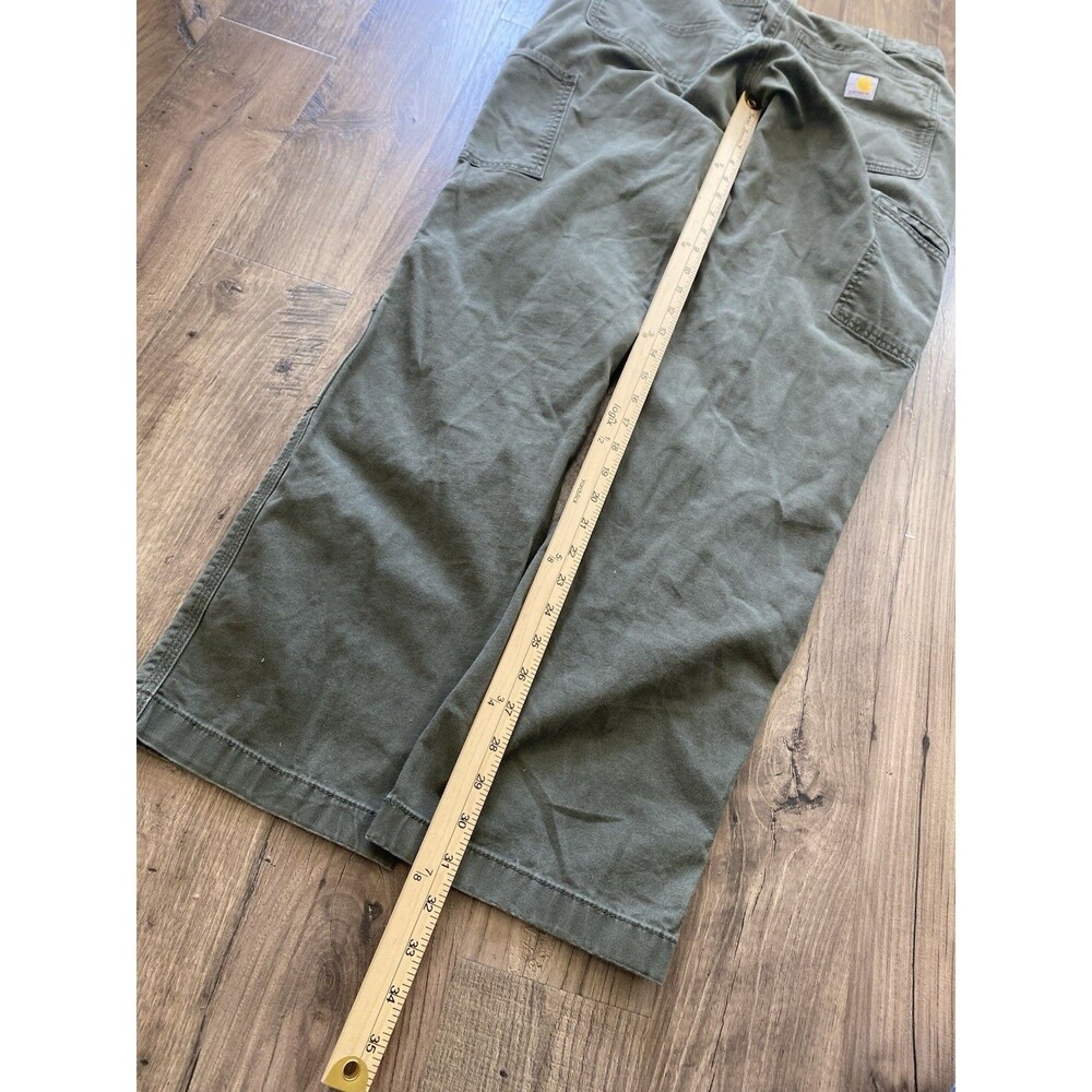 Carhartt Men's Green double knees - Picture 6 of 8